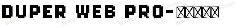 Duper Web Pro字体转换
